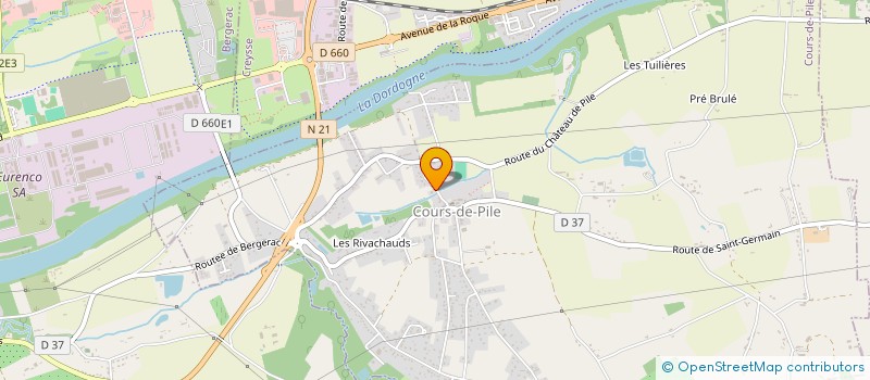 localisation de l'entreprise MONSIEUR BENJAMIN GOUYOU  COURS-DE-PILE