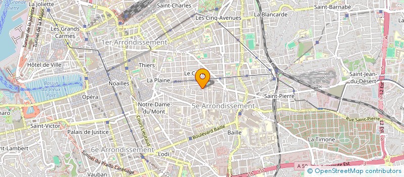 localisation de l'entreprise MONSIEUR BENJAMIN GRAND  MARSEILLE