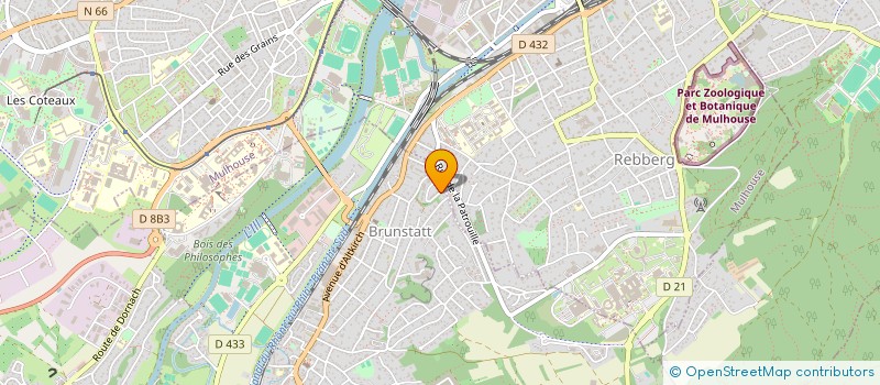 localisation de l'entreprise MONSIEUR BENJAMIN GRIM  BRUNSTATT-DIDENHEIM