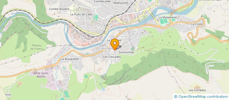 localisation de l'entreprise MONSIEUR BENJAMIN GRIMBERT à CREISSELS