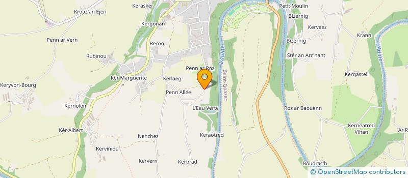 localisation de l'entreprise MONSIEUR BENJAMIN GRISON à CHATEAUNEUF-DU-FAOU