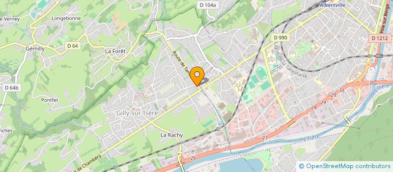 localisation de l'entreprise MONSIEUR BENJAMIN GROULET  GILLY-SUR-ISERE