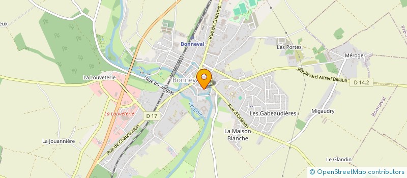 localisation de l'entreprise MONSIEUR BENJAMIN GRUDET à BONNEVAL