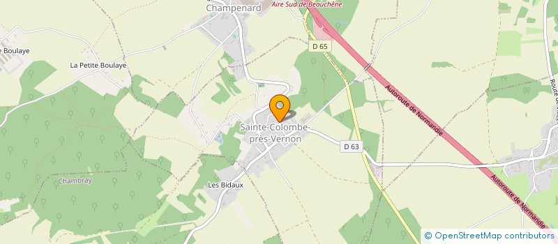 localisation de l'entreprise MONSIEUR BENJAMIN GUERBETTE à SAINTE-COLOMBE-PRES-VERNON