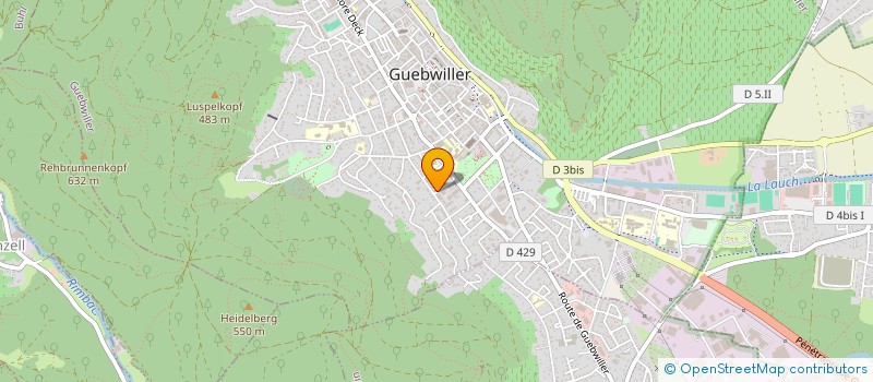 localisation de l'entreprise MONSIEUR BENJAMIN GUICCIARDI  GUEBWILLER