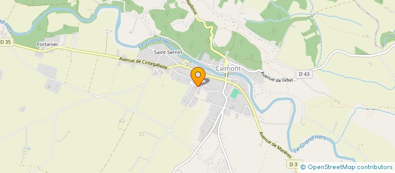 localisation de l'entreprise MONSIEUR BENJAMIN GUICHOU  CALMONT