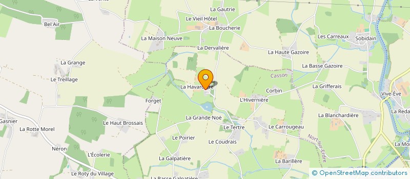 localisation de l'entreprise MONSIEUR BENJAMIN GUILBAULT  CASSON