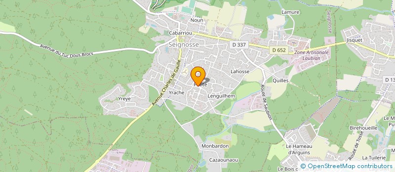 localisation de l'entreprise MONSIEUR BENJAMIN GUILBERT  SEIGNOSSE