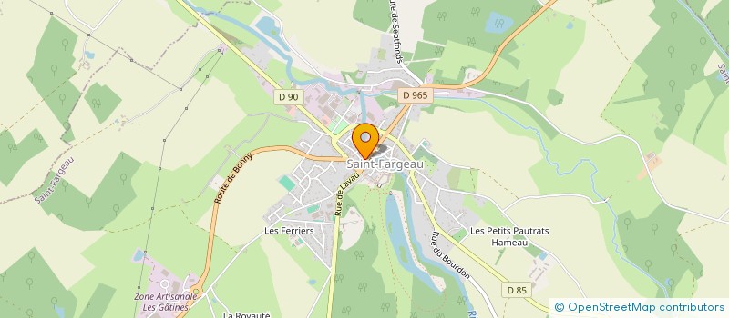 localisation de l'entreprise MONSIEUR BENJAMIN GUILLEMARD à SAINT-FARGEAU