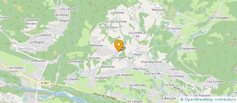 localisation de l'entreprise MONSIEUR BENJAMIN GUILLOT  SAMOENS