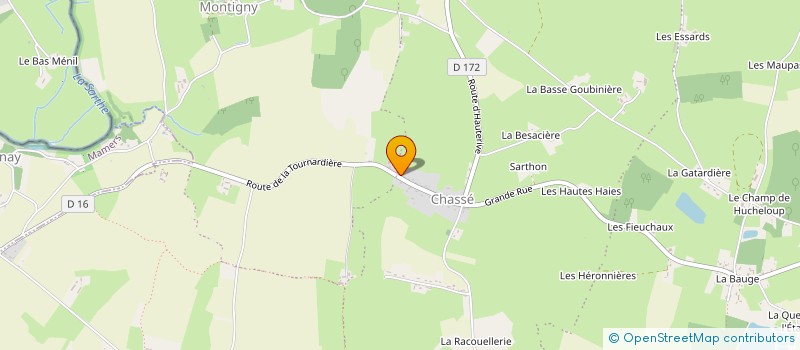 localisation de l'entreprise MONSIEUR BENJAMIN GUILLOT  VILLENEUVE-EN-PERSEIGNE