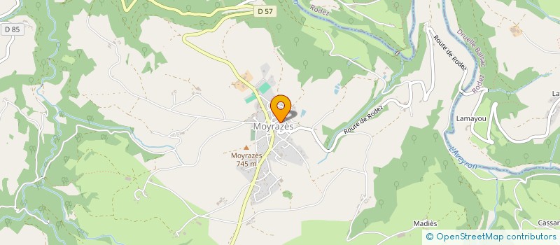 localisation de l'entreprise MONSIEUR BENJAMIN GUINOLAS  MOYRAZES