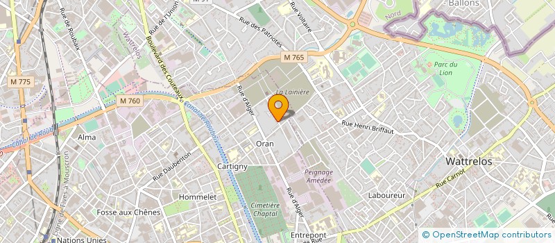 localisation de l'entreprise MONSIEUR BENJAMIN GUNIA BENJAMIN  ROUBAIX