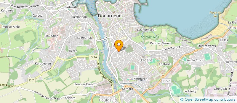 localisation de l'entreprise MONSIEUR BENJAMIN GUYET  DOUARNENEZ