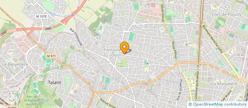 localisation de l'entreprise MONSIEUR BENJAMIN HADJ  FONTAINE-LES-DIJON