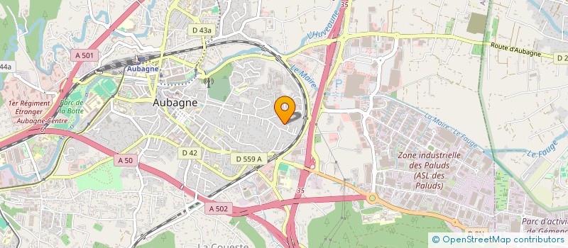 localisation de l'entreprise MONSIEUR BENJAMIN HADJEDJ  AUBAGNE