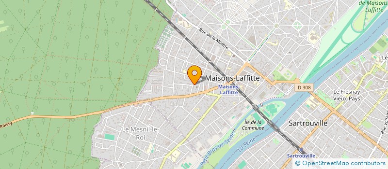 localisation de l'entreprise MONSIEUR BENJAMIN HAMBURGER  MAISONS-LAFFITTE