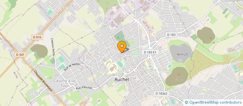 localisation de l'entreprise MONSIEUR BENJAMIN HANOT  AUCHEL