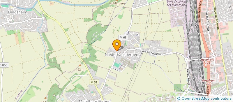 localisation de l'entreprise MONSIEUR BENJAMIN HELALI  NIEDERHAUSBERGEN