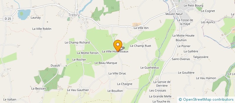 localisation de l'entreprise MONSIEUR BENJAMIN HENRY  TREBRY