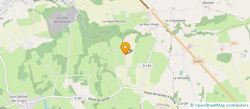 localisation de l'entreprise MONSIEUR BENJAMIN HERON  JULLOUVILLE