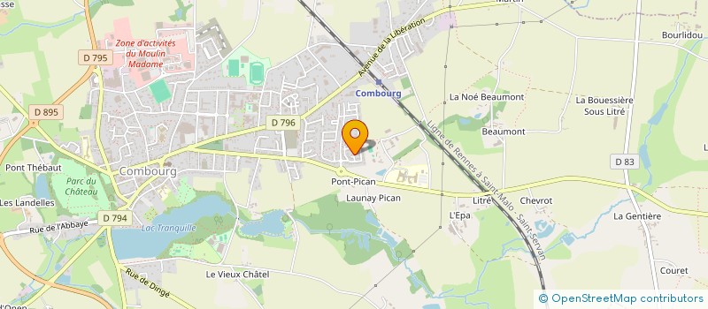 localisation de l'entreprise MONSIEUR BENJAMIN HEUDES  COMBOURG