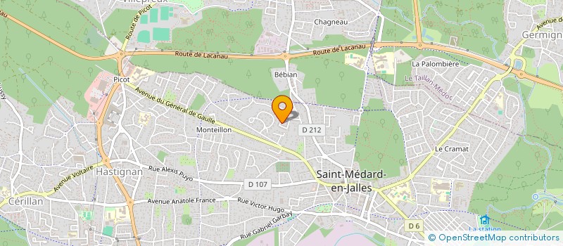 localisation de l'entreprise MONSIEUR BENJAMIN HIOCO  SAINT-MEDARD-EN-JALLES