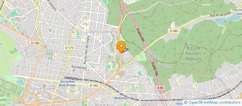 localisation de l'entreprise MONSIEUR BENJAMIN HOFFELE  VERSAILLES