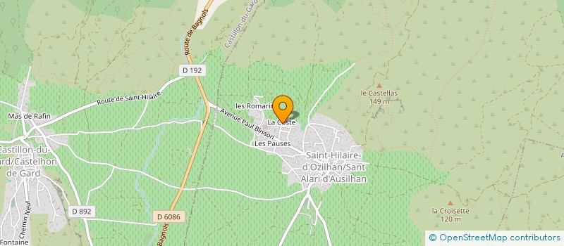 localisation de l'entreprise MONSIEUR BENJAMIN HOULNICK  SAINT-HILAIRE-D'OZILHAN