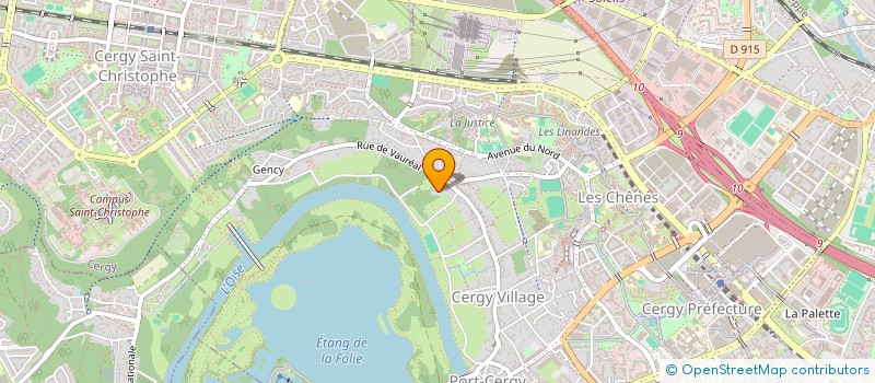 localisation de l'entreprise MONSIEUR BENJAMIN HOUNZA  CERGY