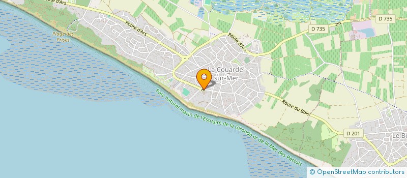 localisation de l'entreprise MONSIEUR BENJAMIN HOURCAILLOU  LA COUARDE-SUR-MER