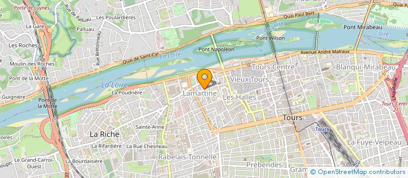 localisation de l'entreprise MONSIEUR BENJAMIN HUARD  TOURS