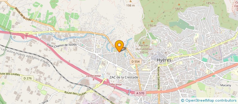 localisation de l'entreprise MONSIEUR BENJAMIN HUBERT  HYERES