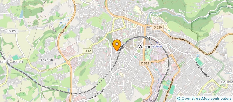 localisation de l'entreprise MONSIEUR BENJAMIN HUET  VOIRON