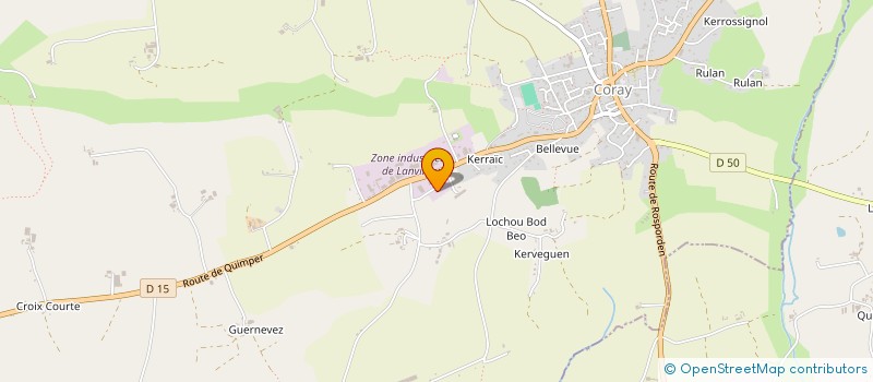 localisation de l'entreprise MONSIEUR BENJAMIN HUIBAN  CORAY