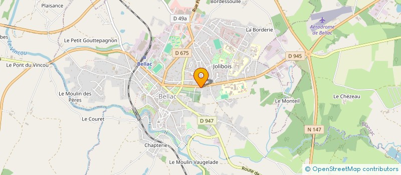localisation de l'entreprise MONSIEUR BENJAMIN HUILLE à BELLAC