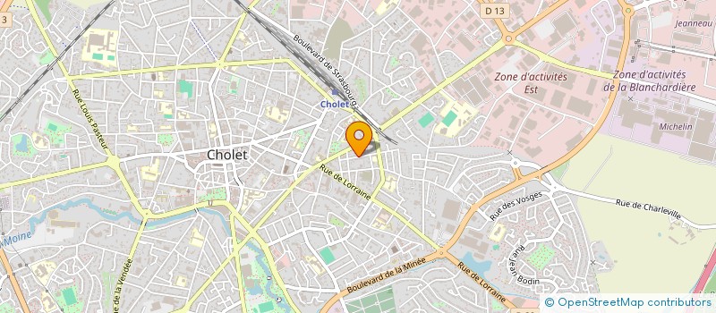 localisation de l'entreprise MONSIEUR BENJAMIN HUMEAU à CHOLET