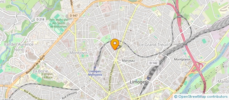 localisation de l'entreprise MONSIEUR BENJAMIN HUTIN à LIMOGES