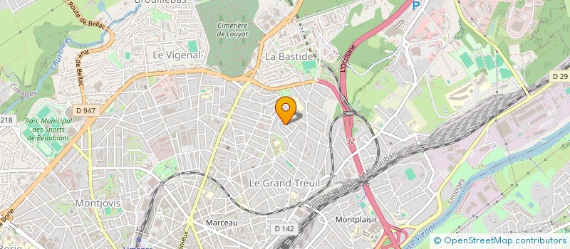 localisation de l'entreprise MONSIEUR BENJAMIN HUTTEAU à LIMOGES