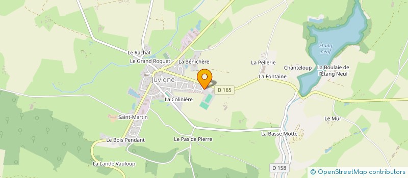 localisation de l'entreprise MONSIEUR BENJAMIN HUVELIN  JUVIGNE