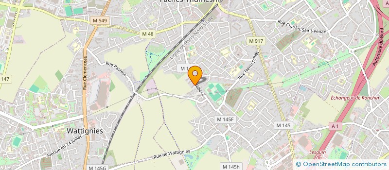 localisation de l'entreprise MONSIEUR BENJAMIN HUVER  FACHES-THUMESNIL