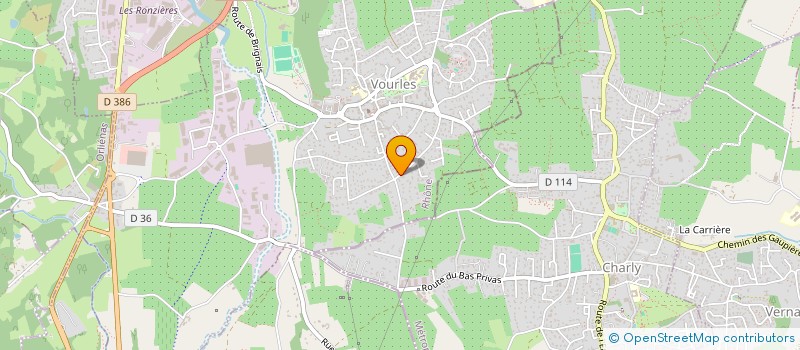 localisation de l'entreprise MONSIEUR BENJAMIN JACQUIOT  VOURLES