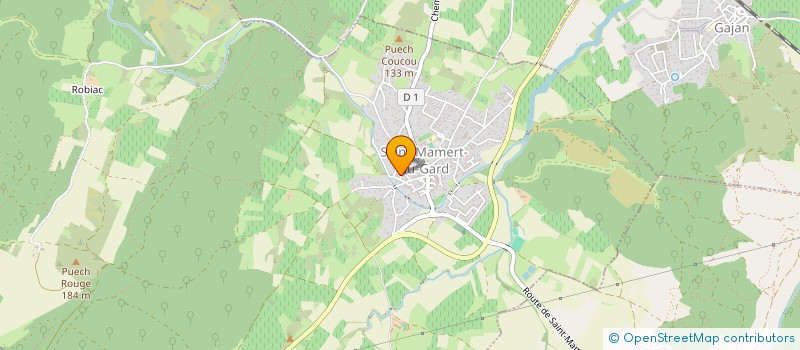 localisation de l'entreprise MONSIEUR BENJAMIN JACQUOT  SAINT-MAMERT-DU-GARD