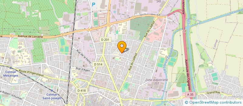 localisation de l'entreprise MONSIEUR BENJAMIN JAEG  COLMAR