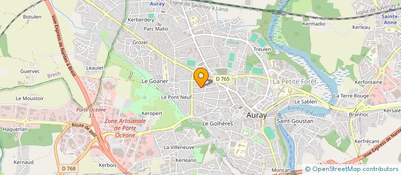 localisation de l'entreprise MONSIEUR BENJAMIN JAFFRO à AURAY
