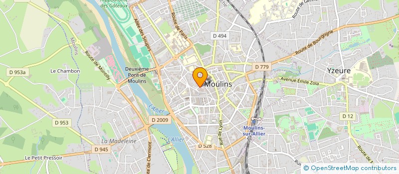localisation de l'entreprise MONSIEUR BENJAMIN JALLET à MOULINS