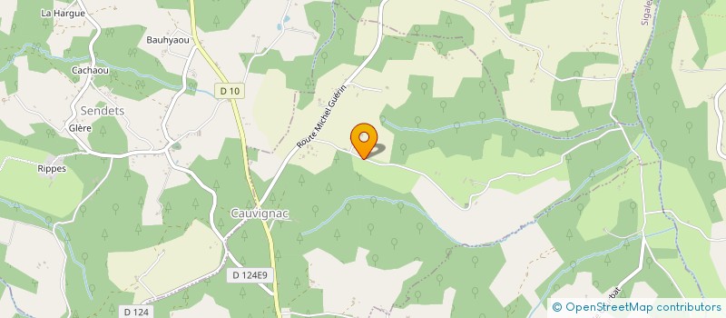 localisation de l'entreprise MONSIEUR BENJAMIN JAMNET  CAUVIGNAC