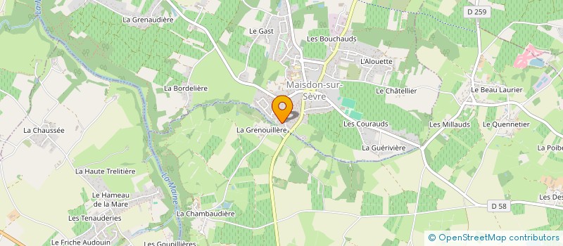 localisation de l'entreprise MONSIEUR BENJAMIN JANNOT  MAISDON-SUR-SEVRE