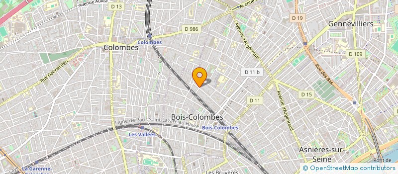 localisation de l'entreprise MONSIEUR BENJAMIN JAUFFRET  BOIS-COLOMBES