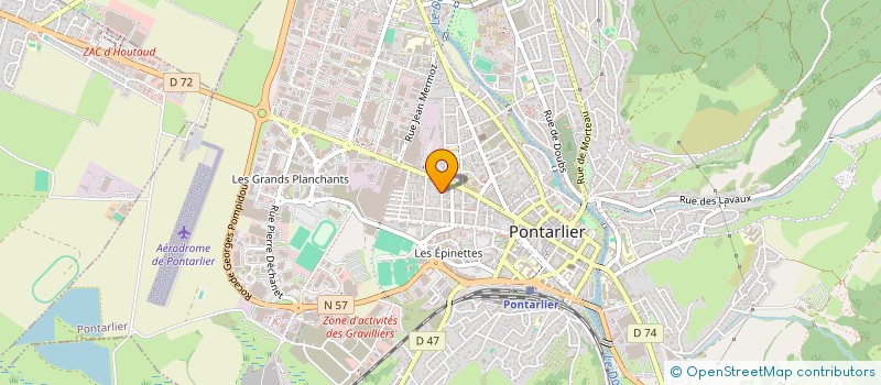 localisation de l'entreprise MONSIEUR BENJAMIN JAVAUX à PONTARLIER